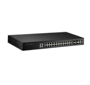 Managed Korenix industrial Ethernet switch for high-speed industrial networking and automation applications.