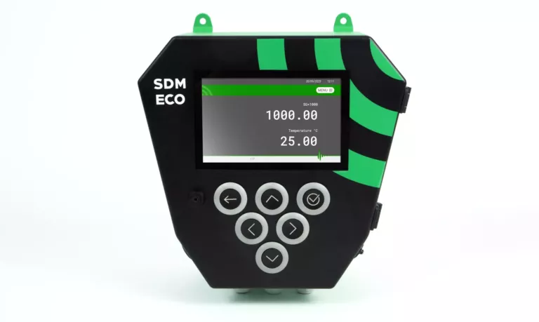 Rhosonics SDM ECO slurry density meter transmitter with digital display